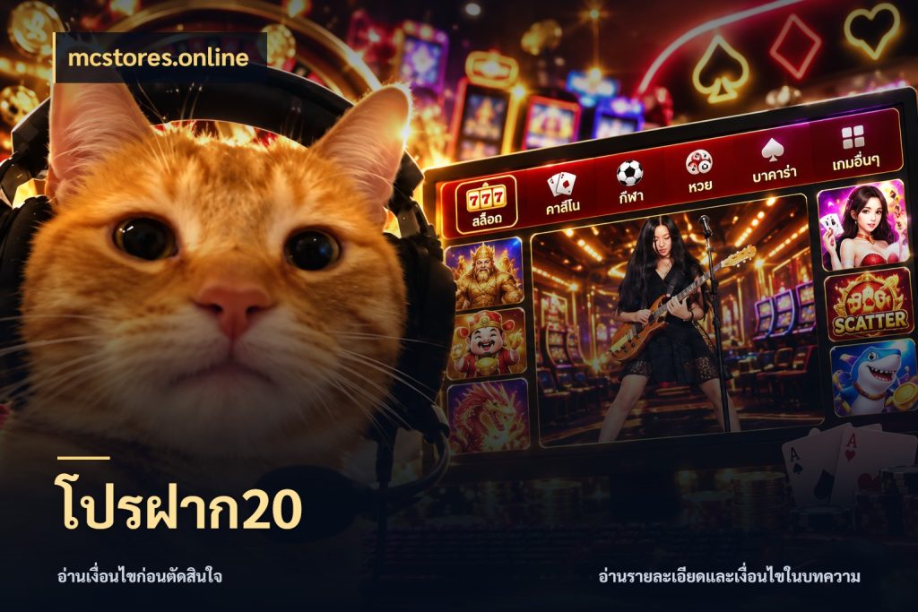 โปรฝาก20 จัดจังหวะสนุกให้เข้ากับงบที่ตั้งไว้ กับ mcstores.online