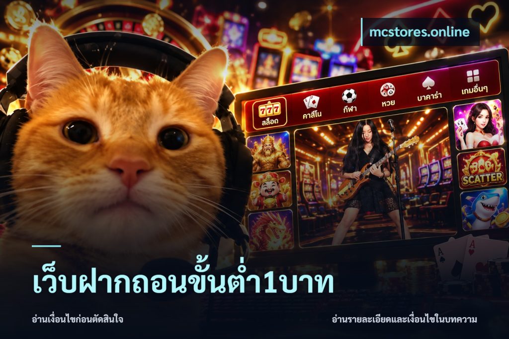 เว็บฝากถอนขั้นต่ำ1บาท