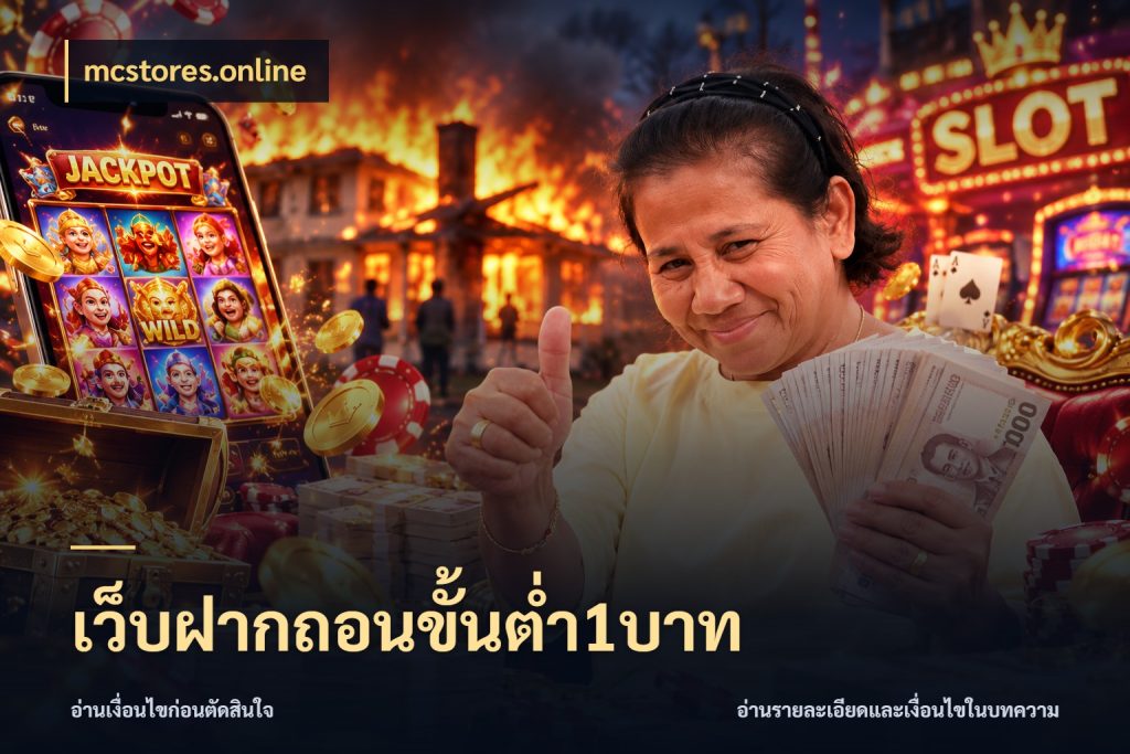 เว็บฝากถอนขั้นต่ำ1บาท เกมที่ชอบในขอบเขตเงินของตัวเอง สไตล์ mcstores.online