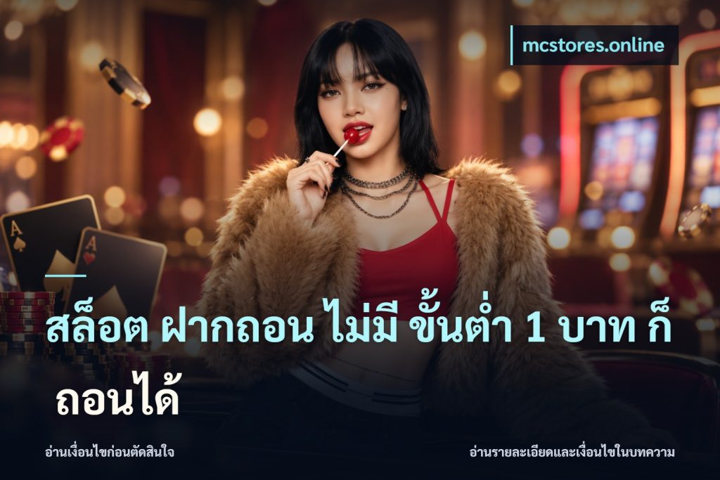 สล็อต ฝากถอน ไม่มี ขั้นต่ำ 1 บาท ก็ ถอนได้
