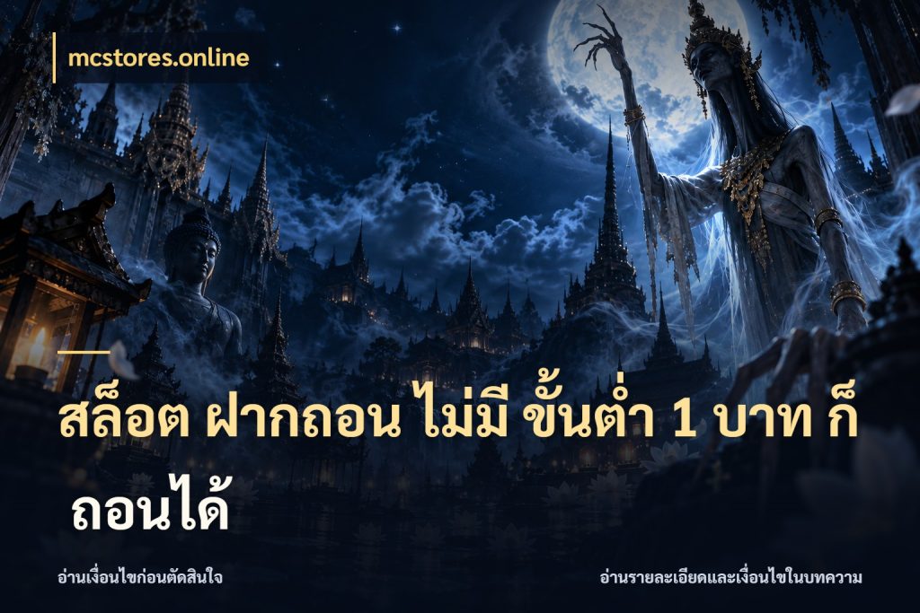 สล็อต ฝากถอน ไม่มี ขั้นต่ำ 1 บาท ก็ ถอนได้ mcstores.online จำนวนเริ่มต้นกับรายละเอียดที่สายเกมสนใจ