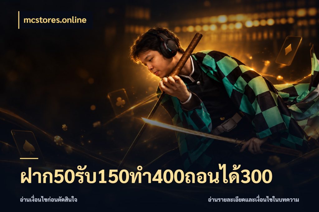 ฝาก50รับ150ทํา400ถอนได้300 จุดเด่นของเครดิตที่คนชอบเกมอยากรู้ ในมุม mcstores.online