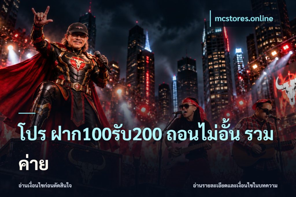 โปร ฝาก100รับ200 ถอนไม่อั้น รวมค่าย