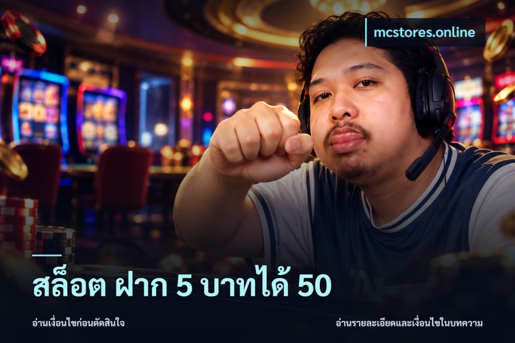 สล็อต ฝาก 5 บาทได้ 50
