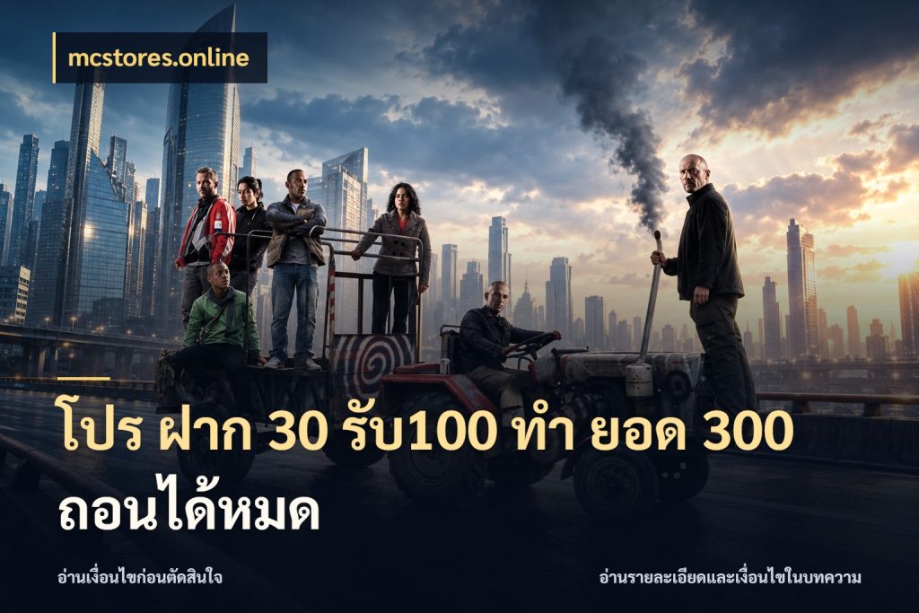 โปร ฝาก 30 รับ100 ทํา ยอด 300 ถอนได้หมด สนุกกับตัวเลือกโปรในสไตล์ของคุณ สไตล์ mcstores.online