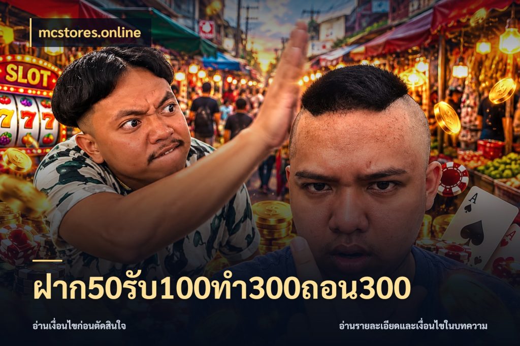 ฝาก50รับ100ทํา300ถอน300 โปรกับเกมที่ชอบเลือกให้ตรงสไตล์ ในมุม mcstores.online