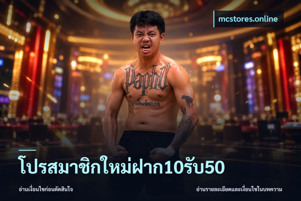 โปรสมาชิกใหม่ฝาก10รับ50