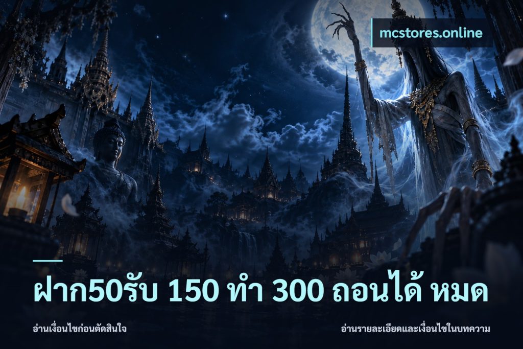 ฝาก50รับ 150 ทำ 300 ถอนได้ หมด