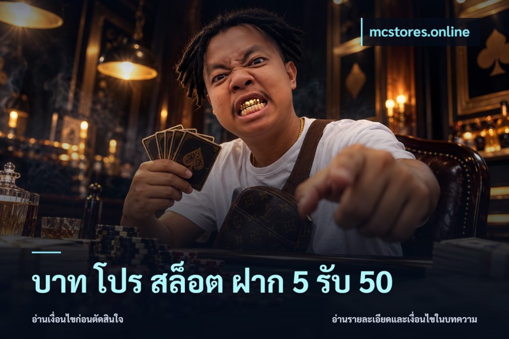 บาท โปร สล็อต ฝาก 5 รับ 50