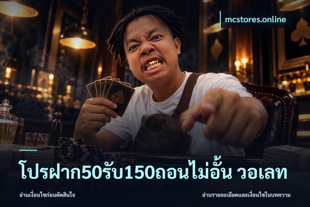 โปรฝาก50รับ150ถอนไม่อั้น วอเลท