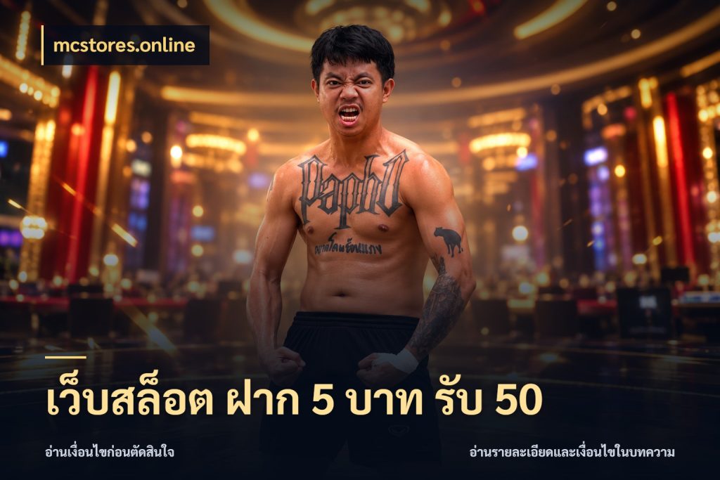 เว็บสล็อต ฝาก 5 บาท รับ 50 สนุกกับตัวเลือกโปรในสไตล์ของคุณ กับ mcstores.online