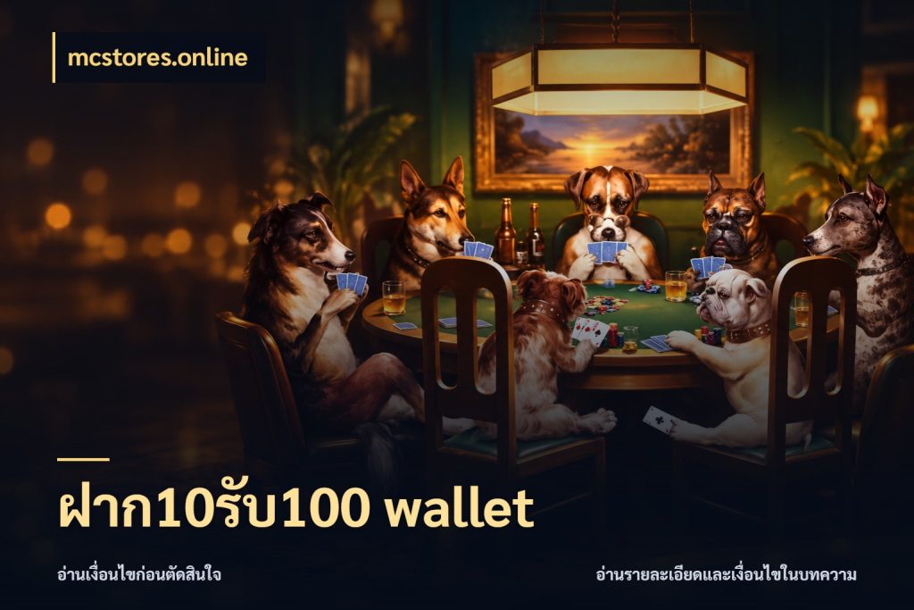 ฝาก10รับ100 wallet สีสันของโปรฝากและยอดรับ สไตล์ mcstores.online