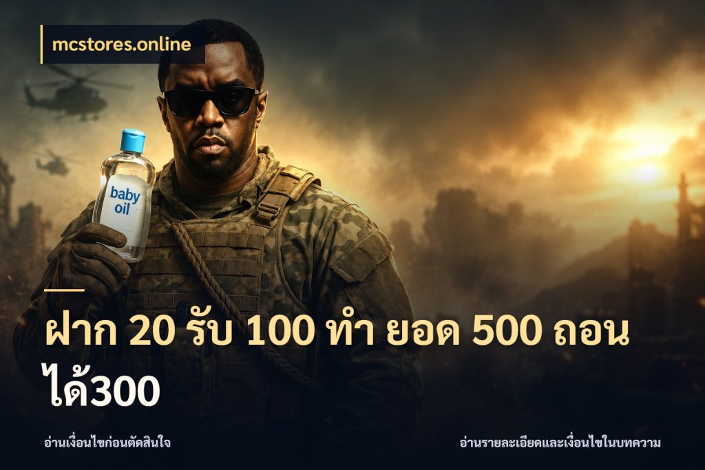 ฝาก 20 รับ 100 ทํา ยอด 500 ถอนได้300 เปิดมุมโปรให้เข้ากับเกมแนวโปรด กับ mcstores.online