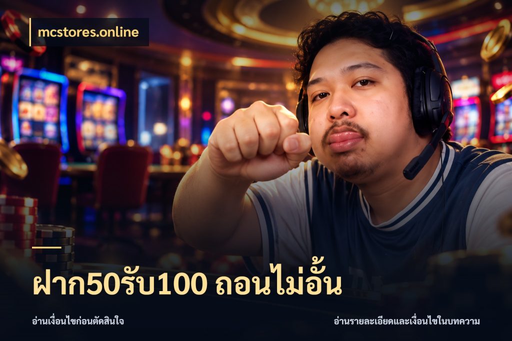 ฝาก50รับ100 ถอนไม่อั้น จับประเด็นยอดรับก่อนเลือกความสนุก สไตล์ mcstores.online