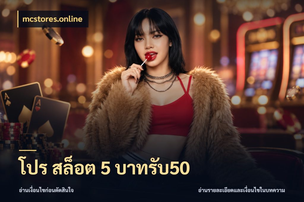 โปร สล็อต 5 บาทรับ50 สายโบนัสเลือกจังหวะสนุกได้อย่างไร กับ mcstores.online