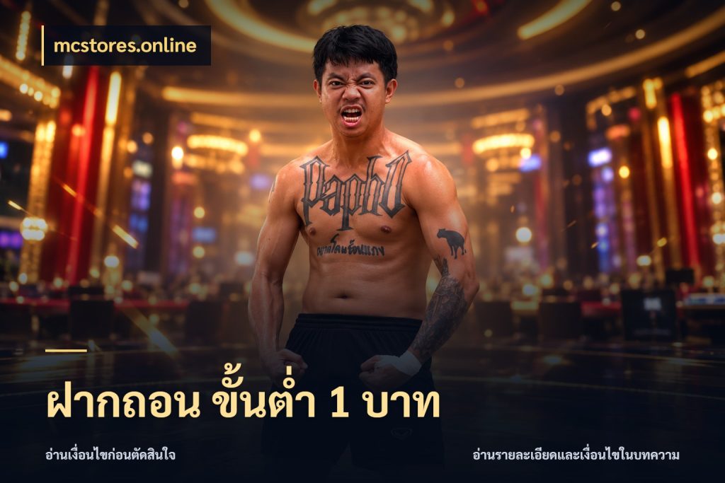 ฝากถอน ขั้นต่ำ 1 บาท มุมสนุกของคนที่กำหนดขอบเขตตัวเอง ในมุม mcstores.online