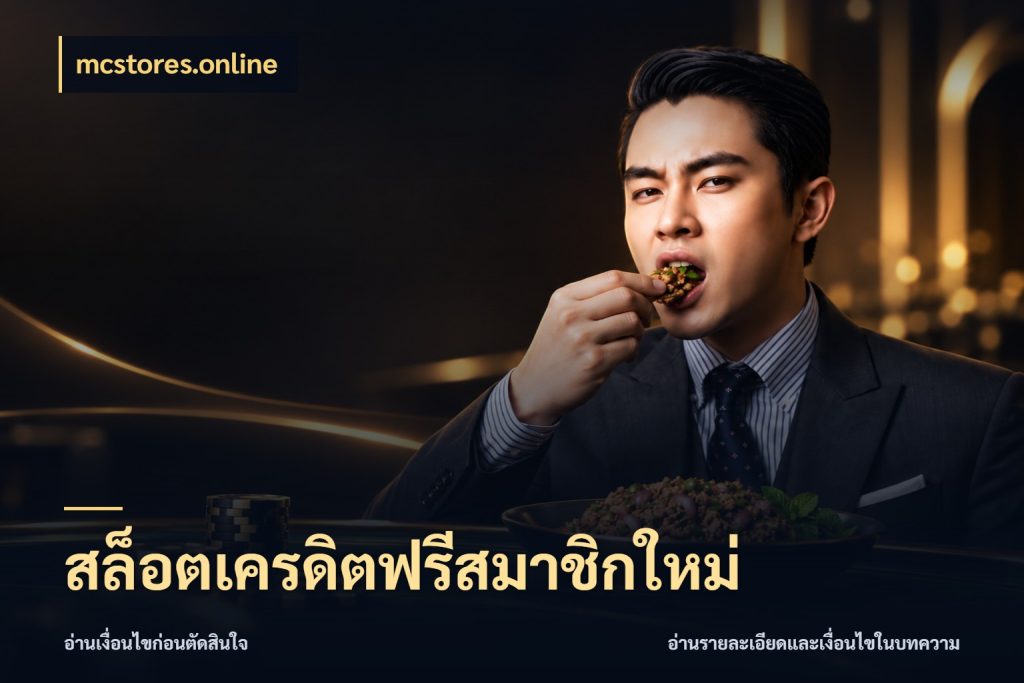 สล็อตเครดิตฟรีสมาชิกใหม่ สิทธิ์ที่สายโบนัสสนใจกับวิธีรับ ในมุม mcstores.online