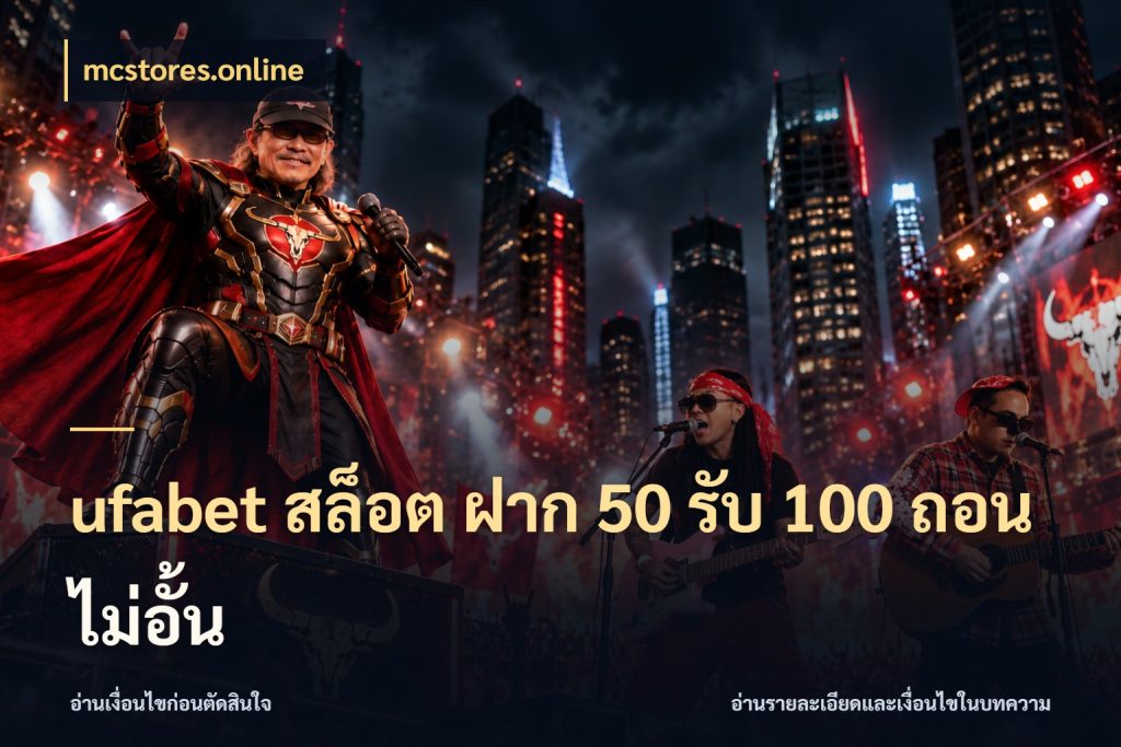 ufabet สล็อต ฝาก 50 รับ 100 ถอนไม่อั้น สีสันของโปรฝากและยอดรับ ในมุม mcstores.online